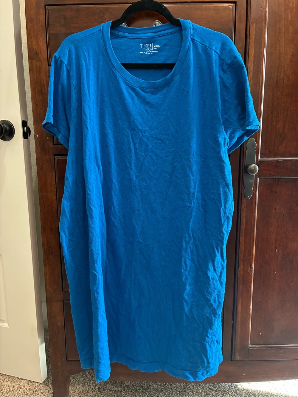 Time and Tru Ladies Blue T-shirt Dress